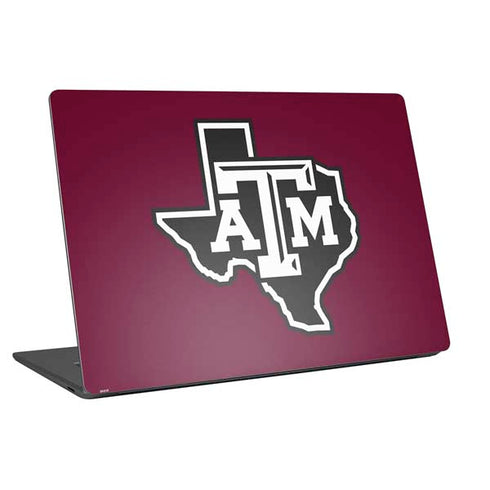Texas A&M University Black Logo Universal Laptop 16in (13 x 9.4in) Skin