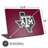 Texas A&M University Black Logo Universal Laptop 17in (13.8 x 10in) Skin