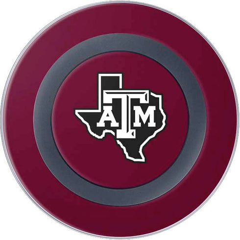 Texas A&M University Black Logo Wireless Charger Skin
