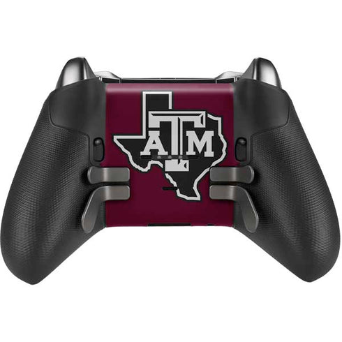 Texas A&M University Black Logo Xbox Elite Wireless Controller Series 2 Skin