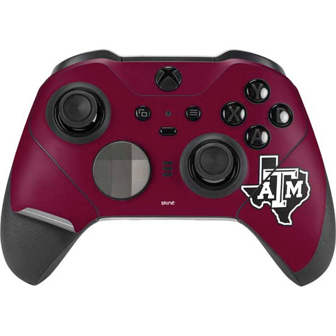 Texas A&M University Black Logo Xbox Elite Wireless Controller Series 2 Skin