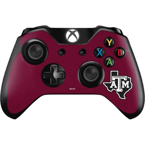 Texas A&M University Black Logo Xbox One Controller Skin