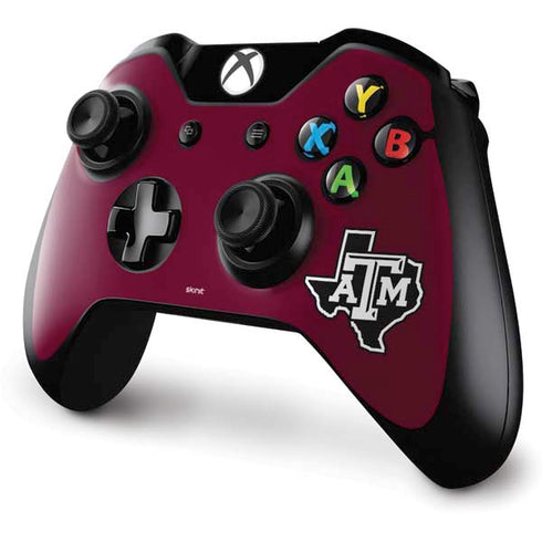Texas A&M University Black Logo Xbox One Controller Skin