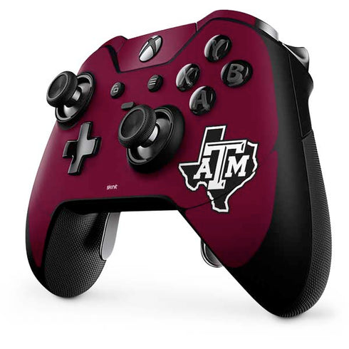Texas A&M University Black Logo Xbox One Elite Controller Skin