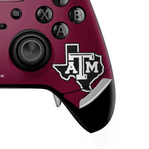 Texas A&M University Black Logo Xbox One Elite Controller Skin