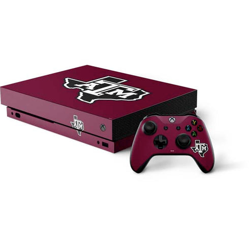 Texas A&M University Black Logo Xbox One Skins