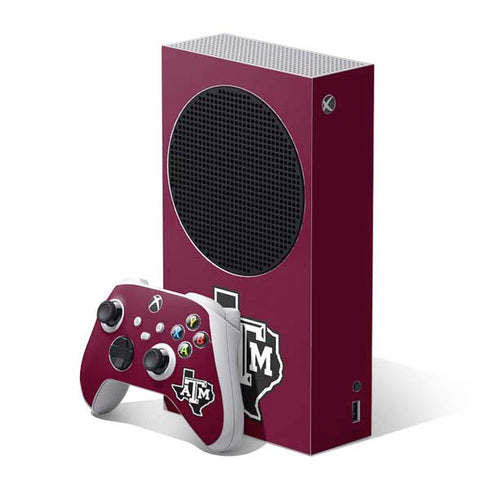 Texas A&M University Black Logo Xbox Series S Bundle Skin
