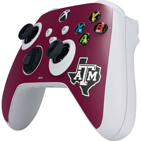 Texas A&M University Black Logo Xbox Series S Controller Skin