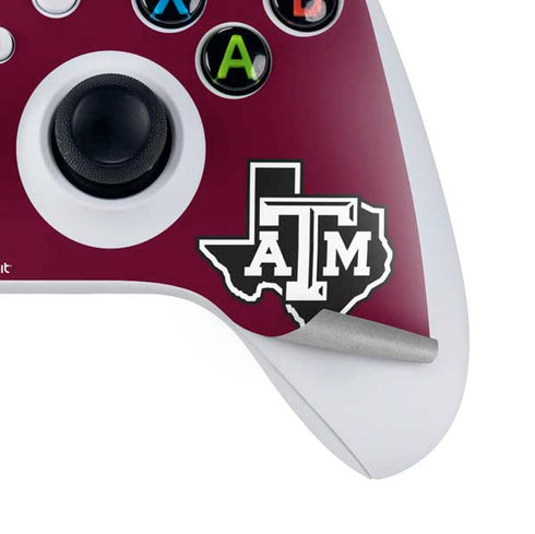 Texas A&M University Black Logo Xbox Series S Controller Skin