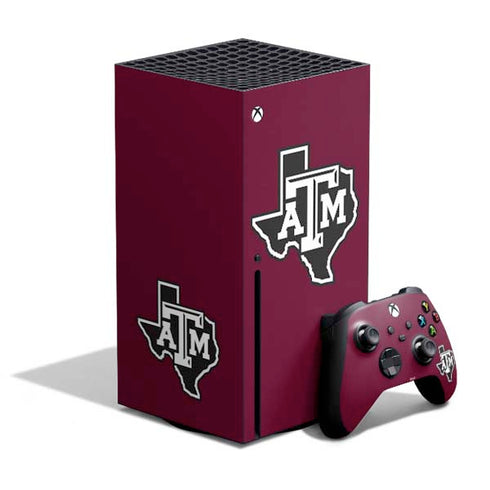 Texas A&M University Black Logo Xbox Series X Skins