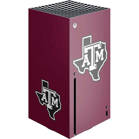 Texas A&M University Black Logo Xbox Series X Console Skin