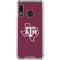 Texas A&M University Black Logo Galaxy A30 Clear Case