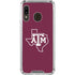Texas A&M University Black Logo Galaxy A30 Clear Case