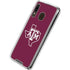 Texas A&M University Black Logo Galaxy A30 Clear Case
