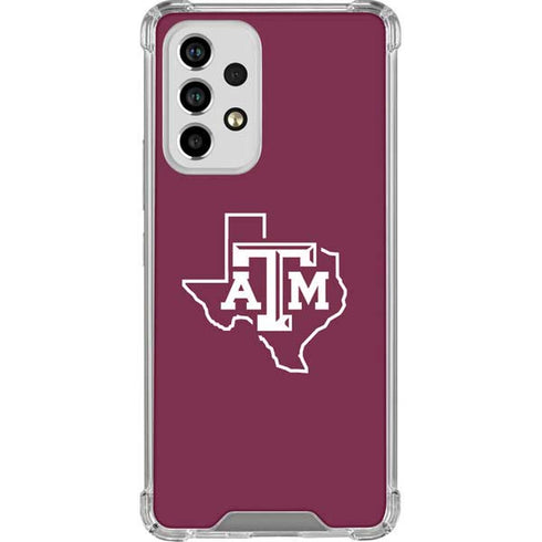 Texas A&M University Black Logo Galaxy A53 5G Clear Case