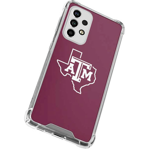 Texas A&M University Black Logo Galaxy A53 5G Clear Case