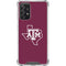 Texas A&M University Black Logo Galaxy A72 5G Clear Case