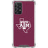 Texas A&M University Black Logo Galaxy A72 5G Clear Case