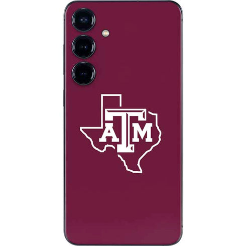 Texas A&M University Black Logo Galaxy S25 Plus Skin