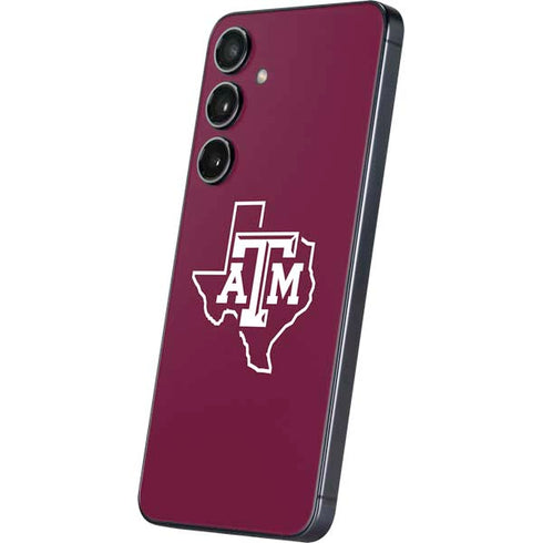 Texas A&M University Black Logo Galaxy S25 Skin