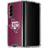 Texas A&M University Black Logo Galaxy Z Fold4 5G Clear Case