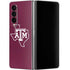 Texas A&M University Black Logo Galaxy Z Fold4 5G Skin