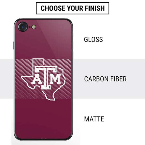 Texas A&M University Black Logo iPhone SE (2nd & 3rd Gen) Skin