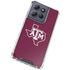 Texas A&M University Black Logo Moto G 5G (2025) Clear Case
