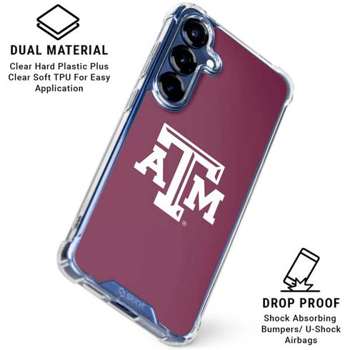 Texas A&M University TAM Galaxy S25 Clear Case