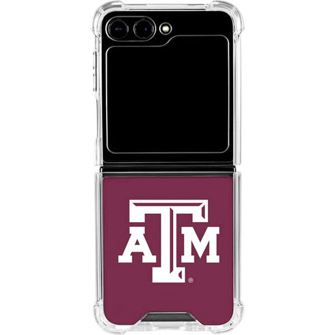 Texas A&M University TAM Galaxy Z Flip6 Clear Case