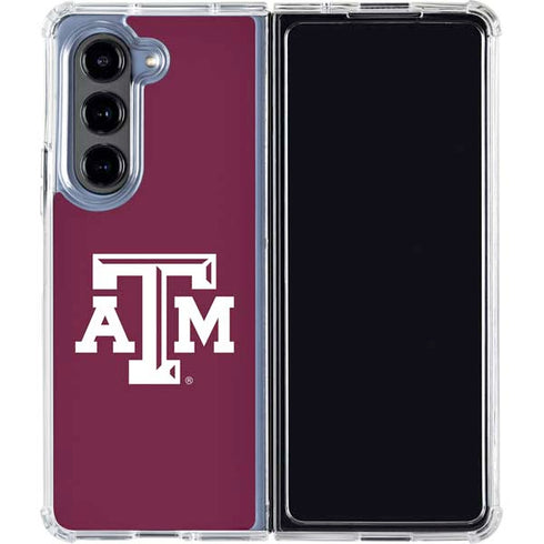 Texas A&M University TAM Galaxy Z Fold5 5G Clear Case