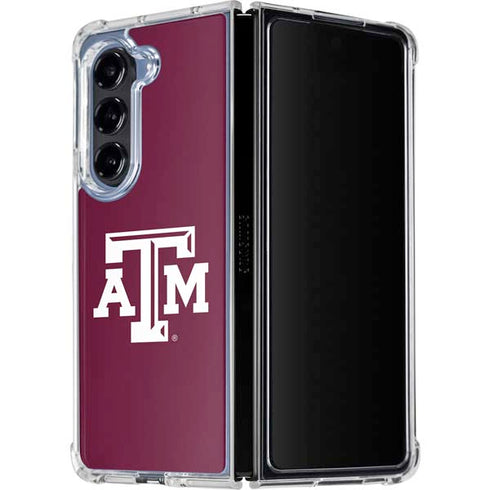 Texas A&M University TAM Galaxy Z Fold5 5G Clear Case