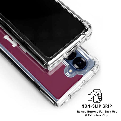 Texas A&M University TAM Galaxy Z Fold7 Clear Case