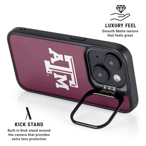 Texas A&M University TAM iPhone 14 Plus Kickstand Case