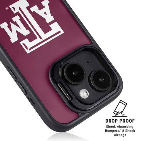 Texas A&M University TAM iPhone 14 Plus Kickstand Case