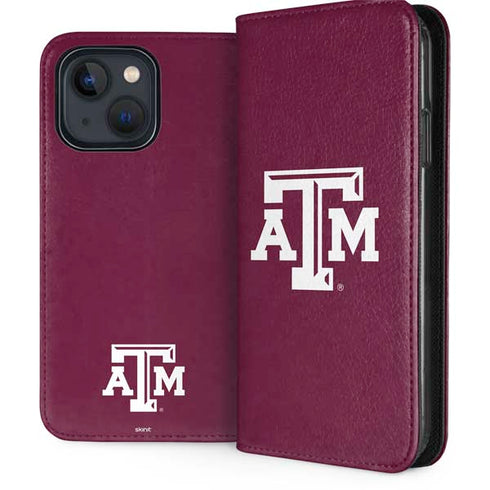 Texas A&M University TAM iPhone 15 Folio Case