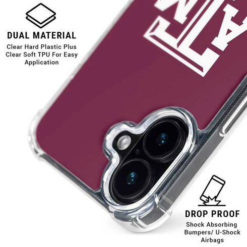 Texas A&M University TAM iPhone 16 Clear Case