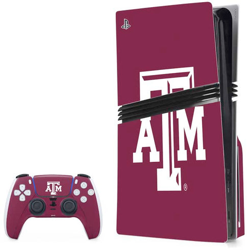 Texas A&M University TAM PS5 Pro Disk Bundle Skin