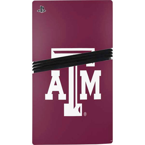 Texas A&M University TAM PS5 Pro Disk Console Skin