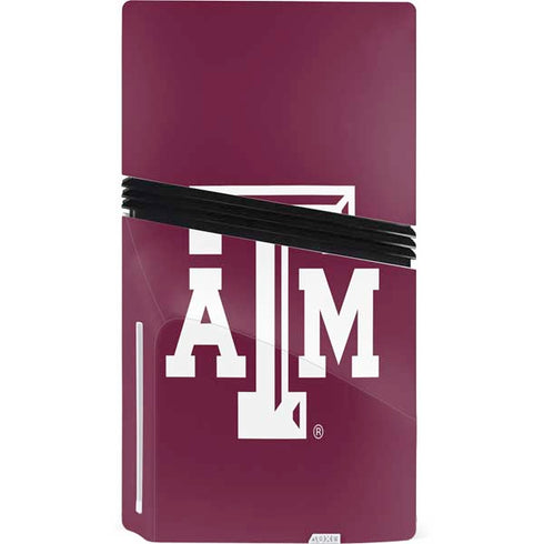 Texas A&M University TAM PS5 Pro Disk Console Skin