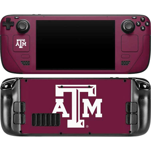Texas A&M University TAM Steam Deck Handheld Gaming Computer OLED Skin