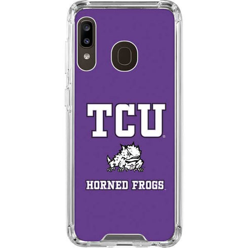 Texas Christian University Mascot Galaxy A30 Clear Case
