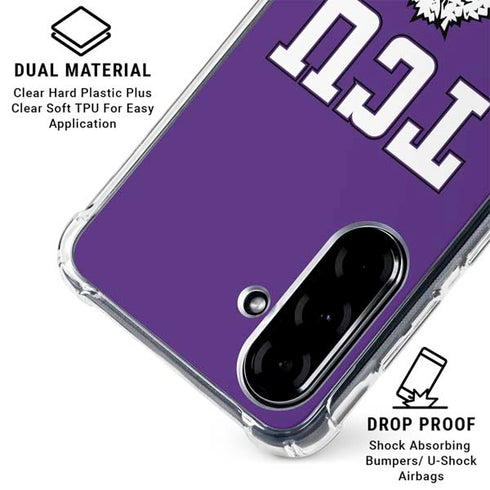 Texas Christian University Mascot Galaxy A36 5G Clear Case