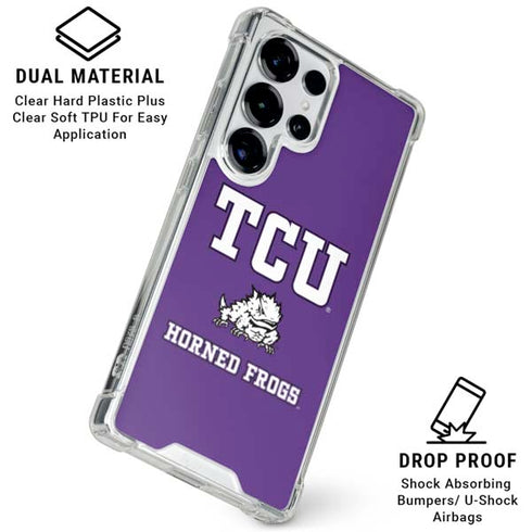 Texas Christian University Mascot Galaxy S26 Ultra Clear Case