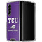 Texas Christian University Mascot Galaxy Z Fold4 5G Clear Case