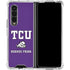 Texas Christian University Mascot Galaxy Z Fold4 5G Clear Case