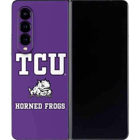 Texas Christian University Mascot Galaxy Z Fold4 5G Skin