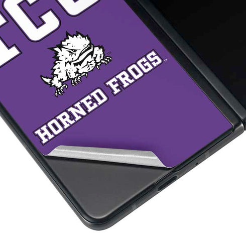 Texas Christian University Mascot Galaxy Z Fold4 5G Skin