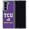 Texas Christian University Mascot Galaxy Z Fold5 5G Clear Case