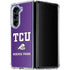 Texas Christian University Mascot Galaxy Z Fold5 5G Clear Case